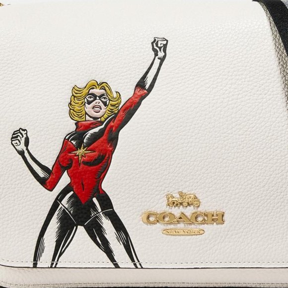 *S* NWT Coach Marvel leather black & cream handbag - Picture 3 of 8